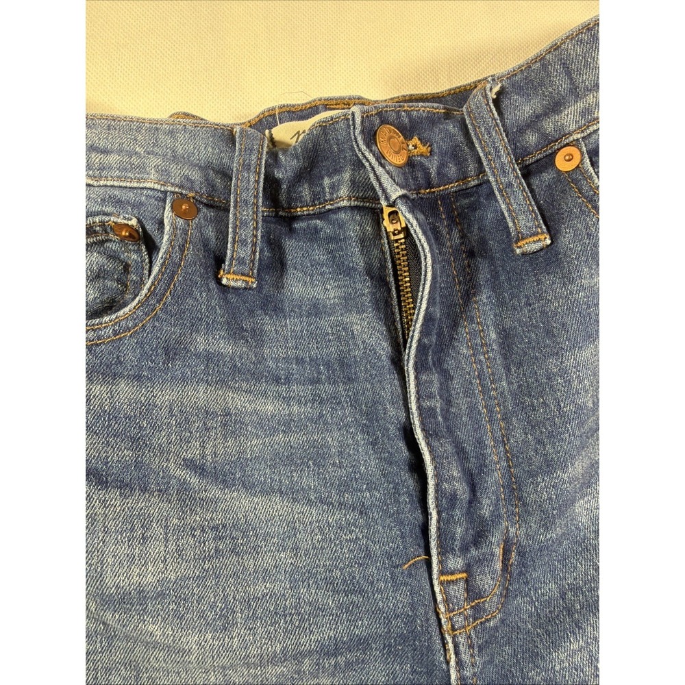 Madewell The Slim Boyjean Floral Embroidered High Rise Straight Leg Jeans 30 - Picture 9 of 16